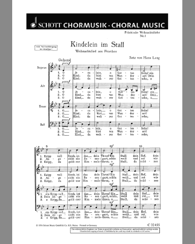 Fränkische Weihnachtslieder — Hans Lang