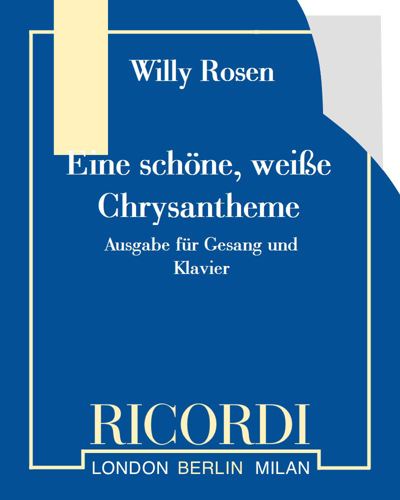 Eine schöne, weiße Chrysantheme — Willy Rosen