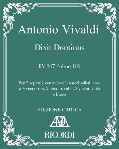 Dixit Dominus Salmo 109, RV 807 — Antonio Vivaldi