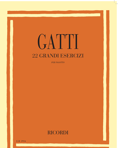 Twenty-two Grand Exercises for Bassoon — Nazzareno Gatti