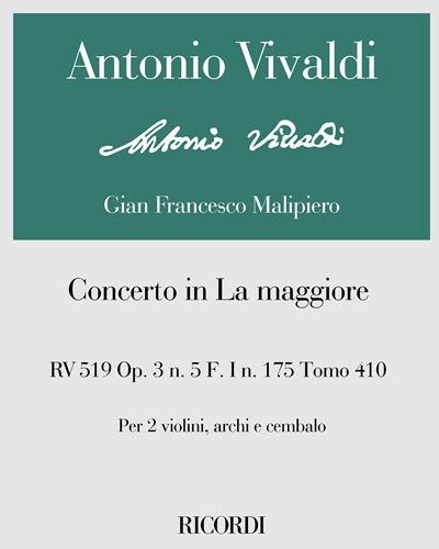 Concerto in A major, op. 3 no. 5, RV 519 — 维瓦尔第