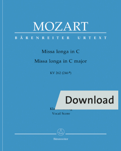 Missa longa in C major K. 262 (246a) — 莫扎特