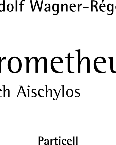 Prometheus — Rudolf Wagner-Régeny