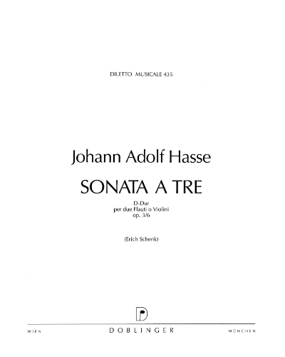 Sonata No. 6 in D major, op. 3 — Johann Adolph Hasse