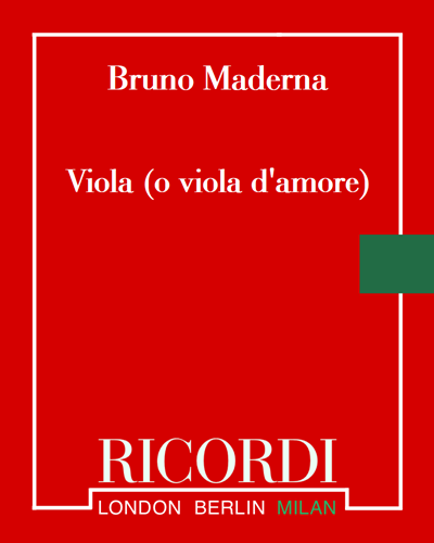 Viola (o viola d'amore) — 马代尔纳