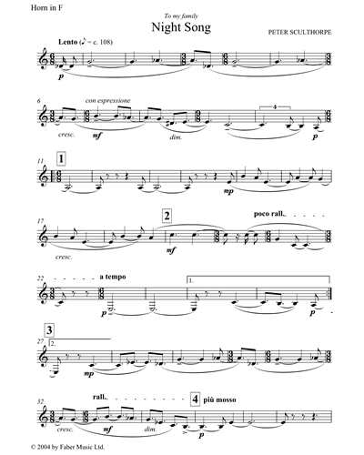Night Song, op. 227 — 彼得·斯克尔索普
