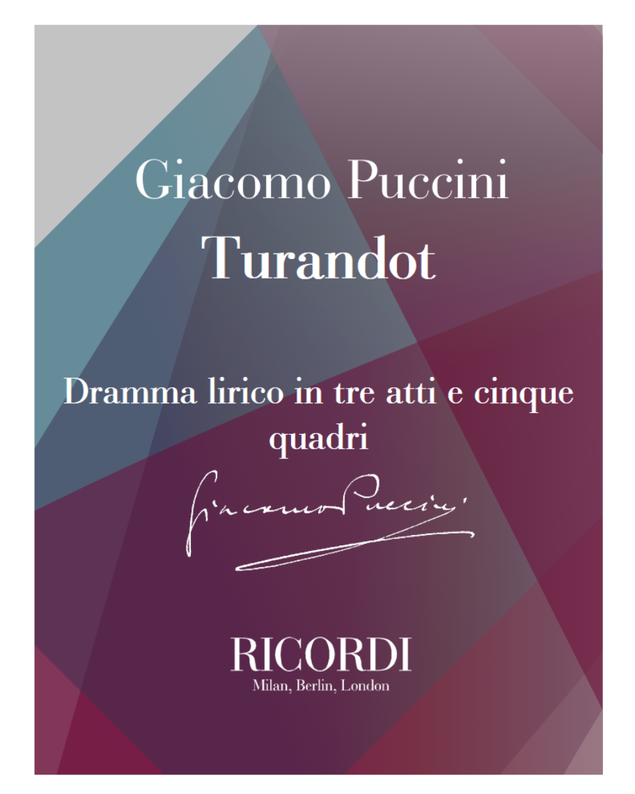 Turandot - Finale originale a cura di Franco Alfano (I) — 普契尼