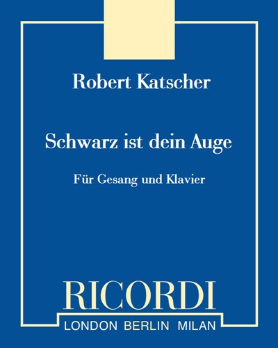 Schwarz ist dein Auge (Blues) — Robert Katscher
