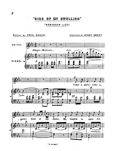 Bird Of My Dwelling (Norvegen Lied) — Henry Smart