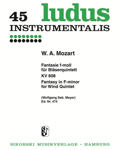 Fantasia in F minor, K. 608 — 莫扎特