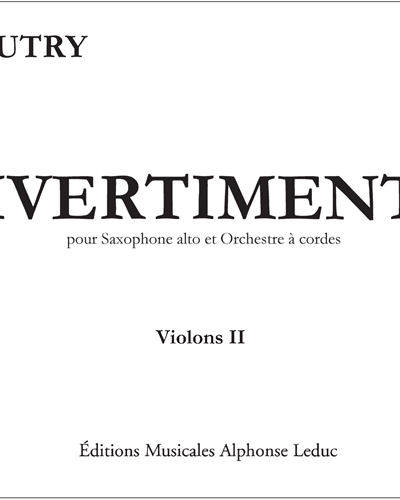 Divertimento — Roger Boutry