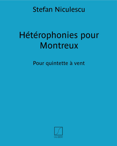 Hétérophonies pour Montreux — Ştefan Niculescu