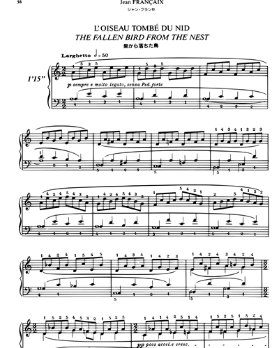 The Fallen Bird from the Nest — 让·弗朗赛