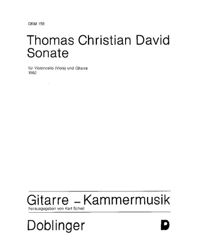 Sonata — Thomas Christian David