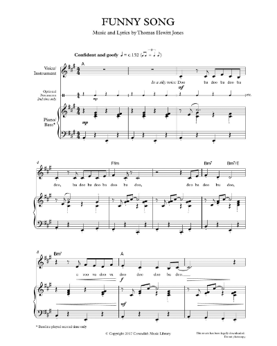 Funny Song — Thomas Hewitt Jones
