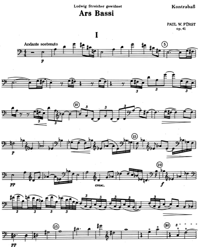 Ars bassi, op. 41 — Paul Walter Fürst
