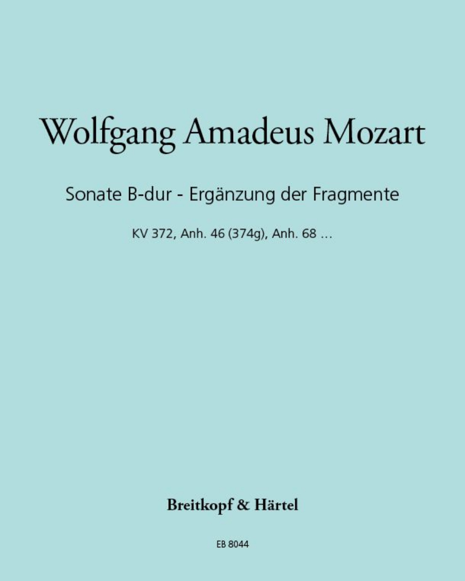 Sonata in B-flat major — Wolfgang Amadeus Mozart