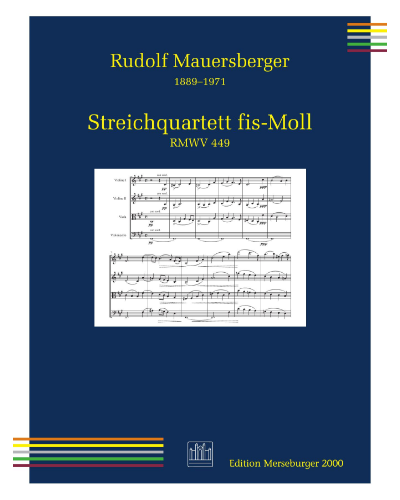 String Quartet in F# minor — Rudolf Mauersberger