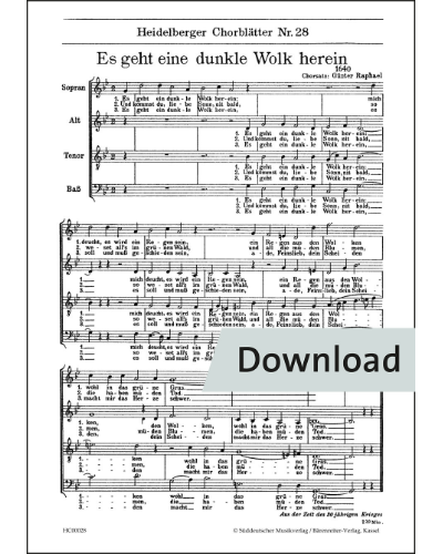 Heidelberger Chorblätter, Nr. 28 — Günter Raphael