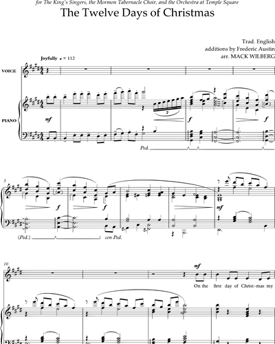 The Twelve Days of Christmas — Mack Wilberg