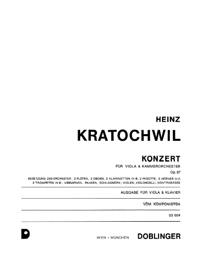 Concerto — Heinz Kratochwil