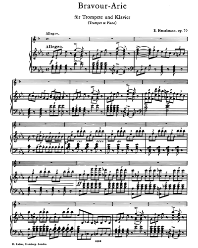 Bravour Aria, op. 70 — E. Hasselmann