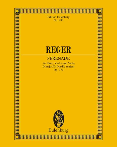 Trio in D major, op. 77a — 雷格