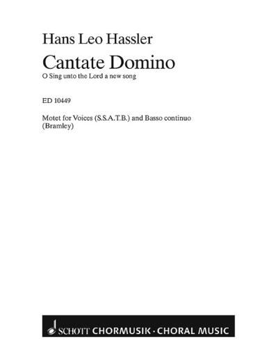 Cantate Domino — Hans Leo Hassler