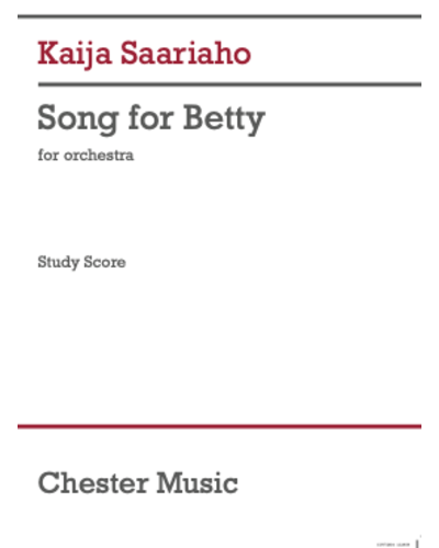 Song for Betty — Kaija Saariaho