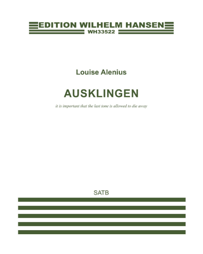 Ausklingen — Louise Alenius Boserup