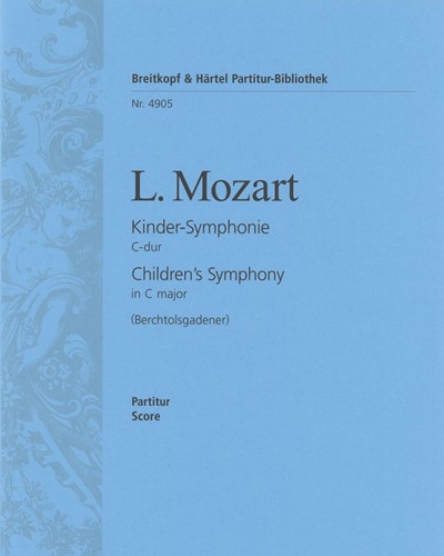 Children's Symphony in C major — 利奥波德·莫扎特