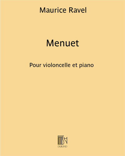 Menuet (extrait de la “Sonatine pour piano”) — Maurice Ravel