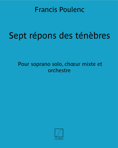 Sept répons des ténèbres — 普朗克