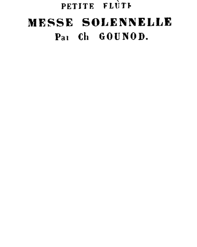Messe Solennelle de Sainte-Cécile — Charles Gounod