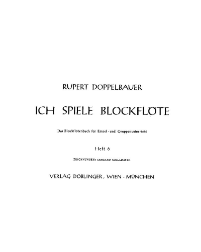 I Play the Recorder, Vol. 6 — Rupert Doppelbauer