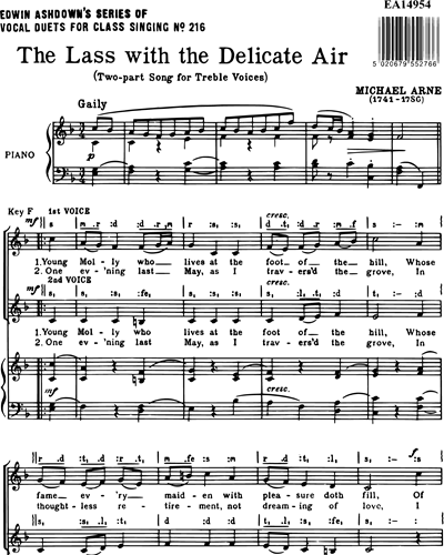 The Lass with the Delicate Air — Michael Arne