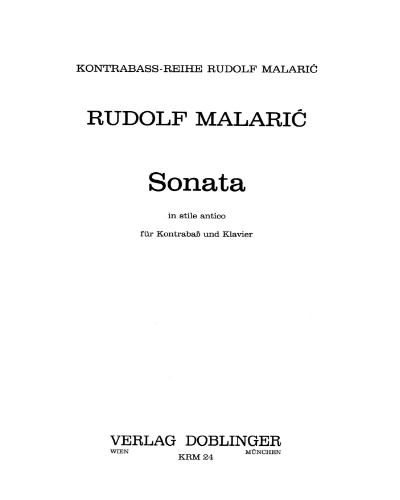 Sonata in Stile Antico — Rudolf Malaric