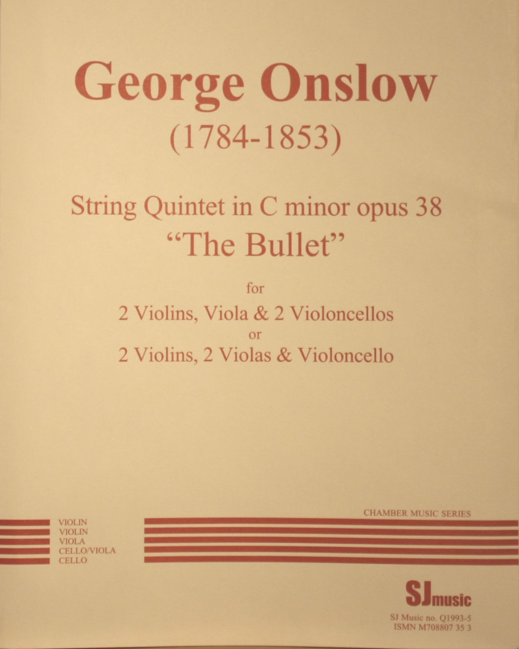 String Quintet in C minor 'The Bullet', op. 38 — 乔治·翁斯洛