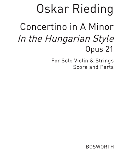 Concertino in A minor 'In the Hungarian Style', op. 21 — 里丁
