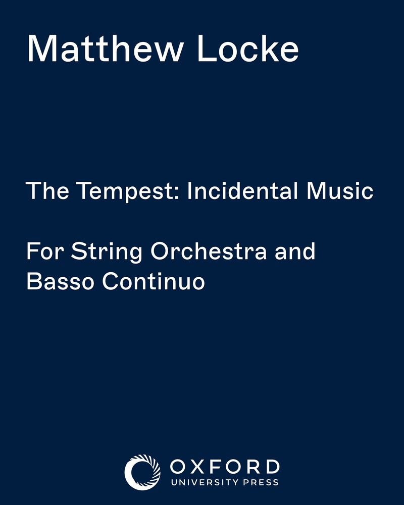 The Tempest: Incidental Music — Matthew Locke