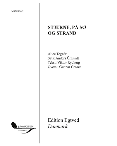 Stjerne, på sø og strand — Alice Tegnér