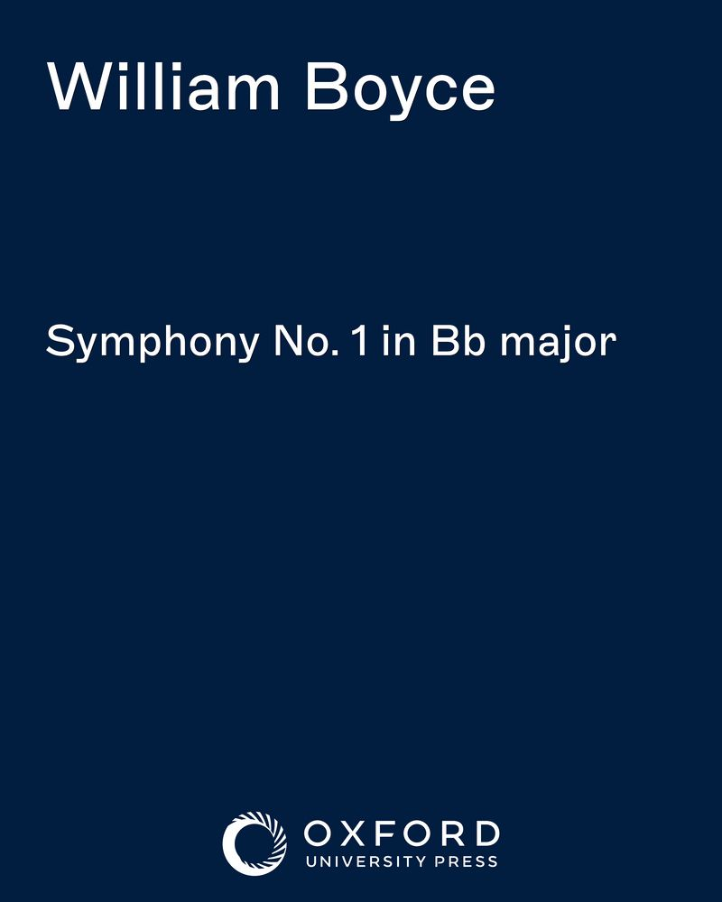 Symphony No. 1 in B-flat major — 威廉·博伊斯