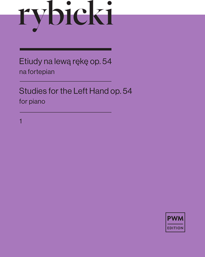 Studies for the Left Hand op. 54 — Feliks Rybicki