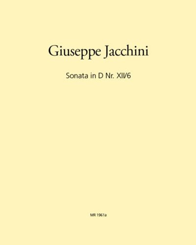 Sonata in D No. 12, op. 6 — Giuseppe Maria Jacchini