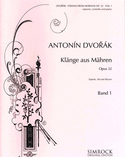 Strains from Moravia, op. 32 — Antonín Dvořák