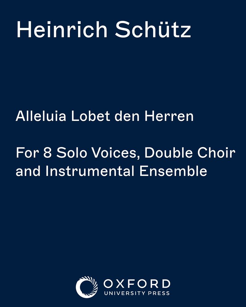 Alleluia Lobet den Herren — 许茨