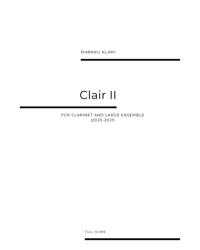 Clair II — Markku Klami
