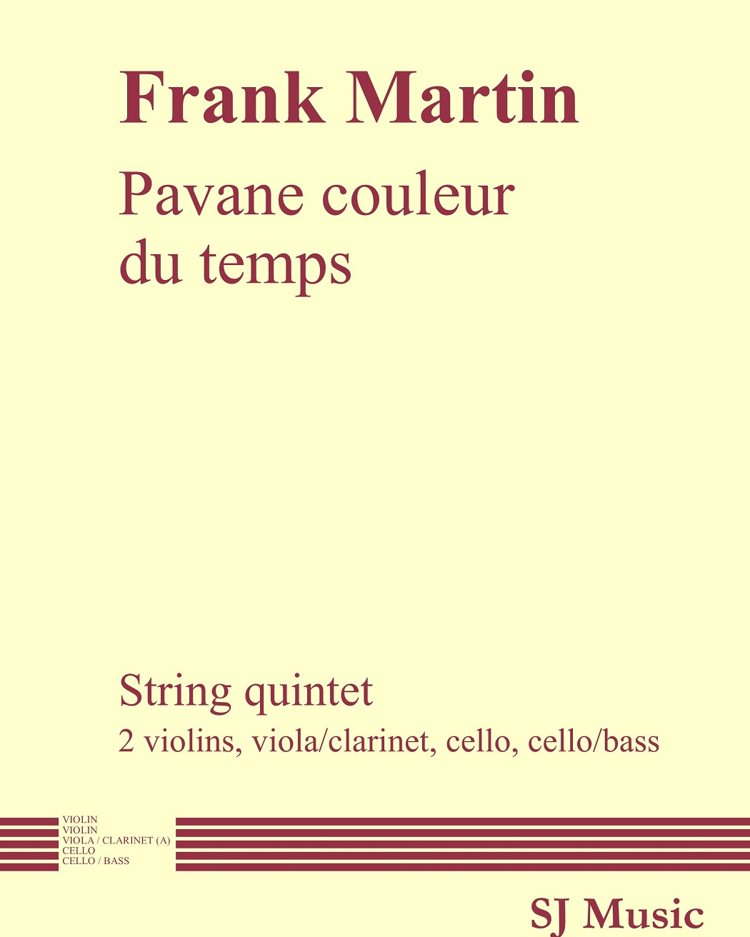 Pavane couleur du temps — Frank Martin