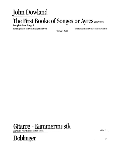 The First Booke of Songes or Ayres — 约翰·道兰德
