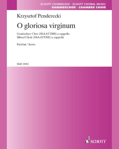 O gloriosa virginum — 彭德雷茨基